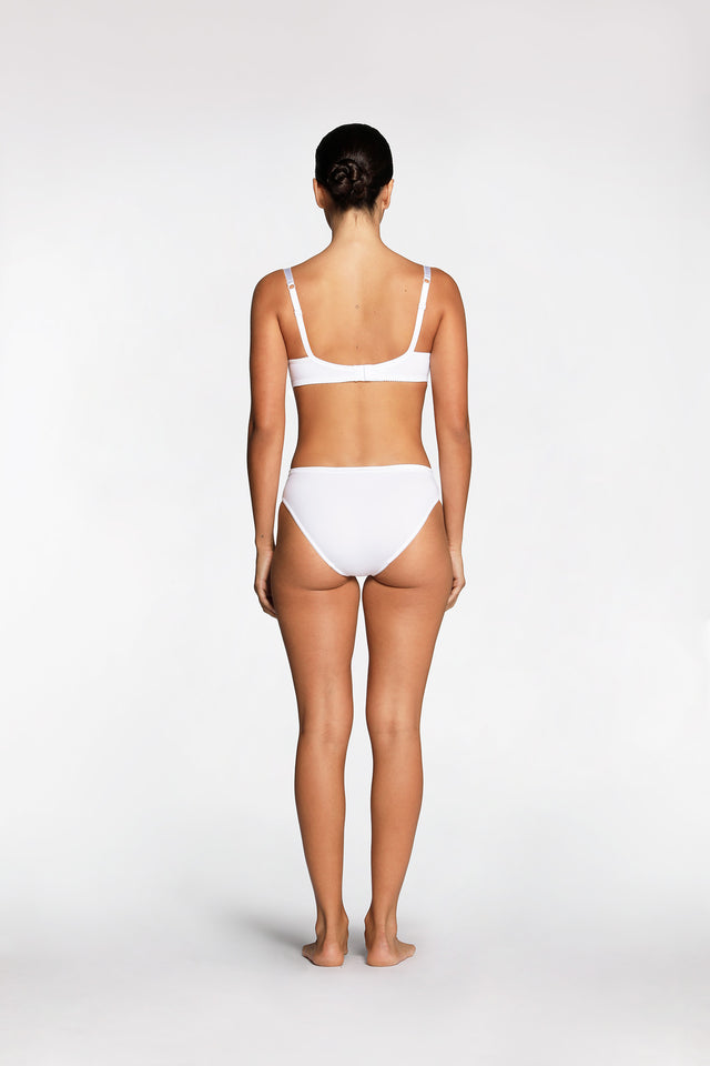 Women's White Allure Contour Bra by Intimo - back view