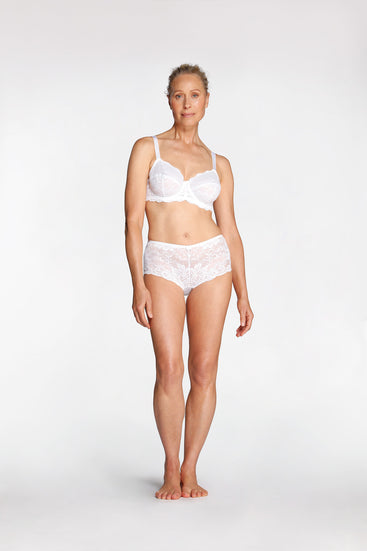 Women's White Allure Soft Cup Bra by Intimo - front view
