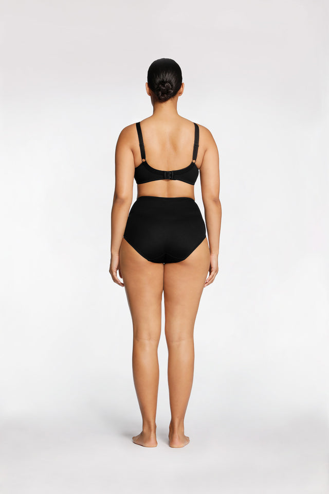 Women's Black Everyday 3 4 Soft Cup Bra by Intimo - back view