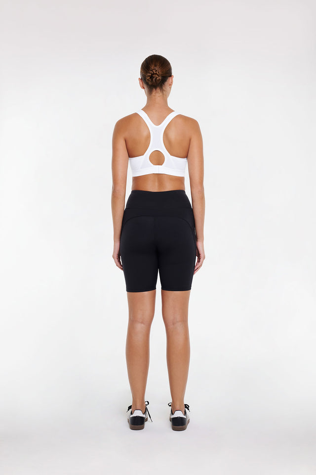 Women's White Active Racer Bra by Intimo - back view