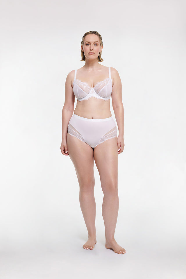 Women's White Amour Soft Cup Bra by Intimo - front view