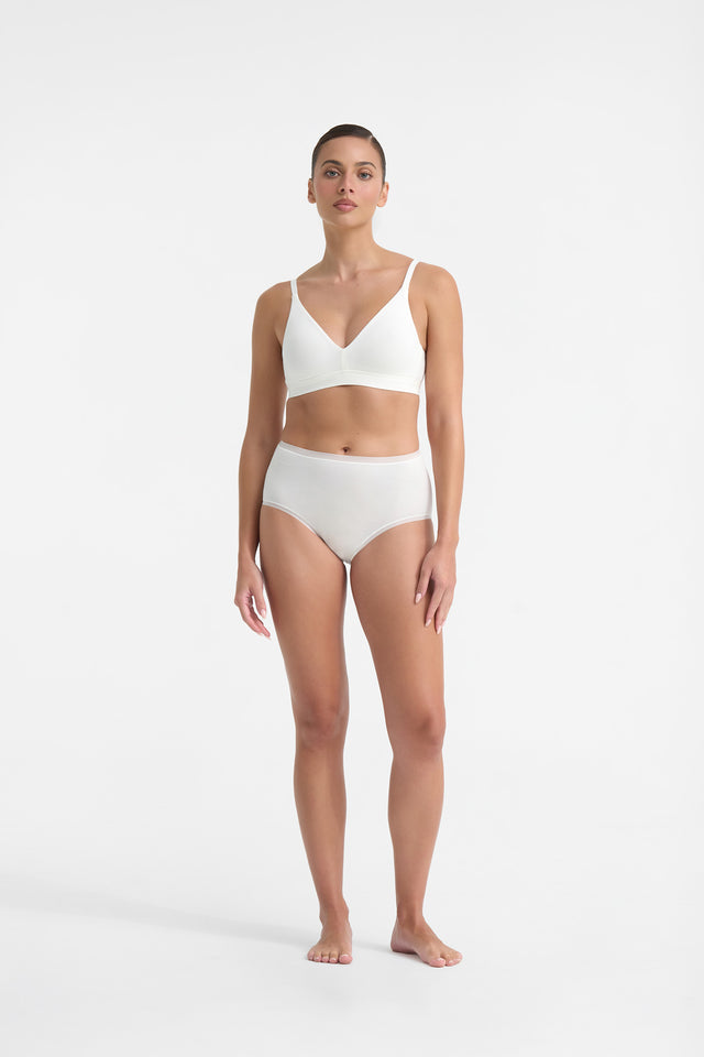 Women's Ivory Comfort Wireless Soft Cup Bra by Intimo - front view