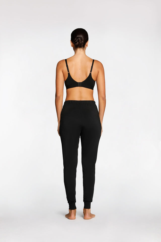 Women's Black Sleep Pant by Intimo - back view