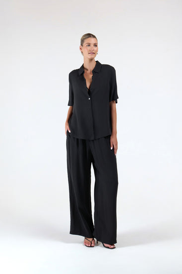 CUPRO WIDE LEG PANT