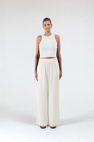 CUPRO WIDE LEG PANT