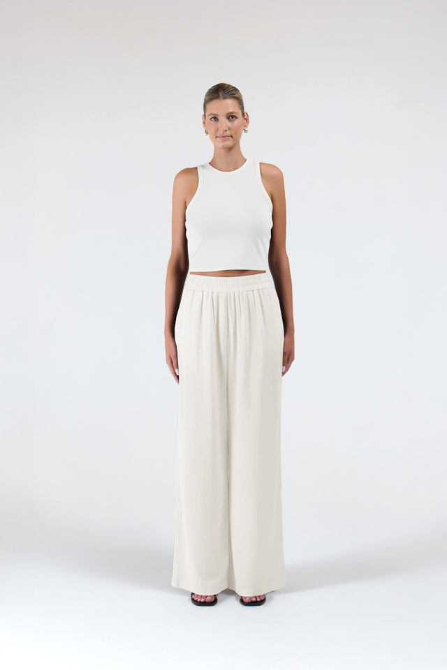 CUPRO WIDE LEG PANT