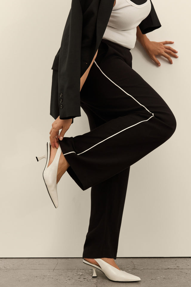 SIDE STRIPE CREPE PANT