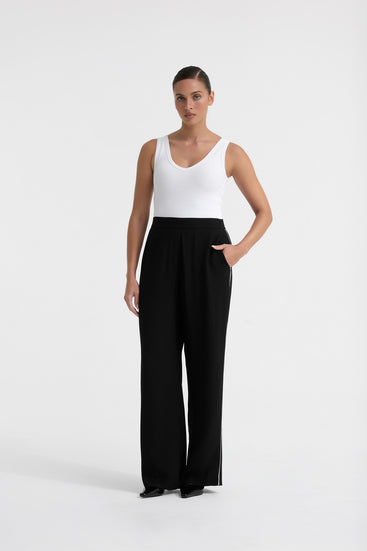 SIDE STRIPE CREPE PANT