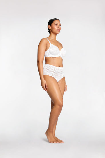 Women's White Opulence Full Brief by Intimo - front view