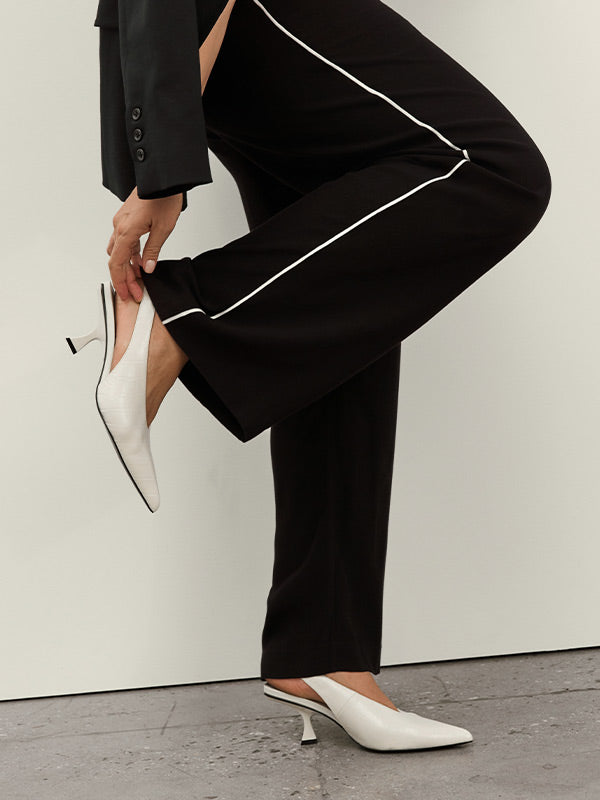 SIDE STRIPE CREPE PANT