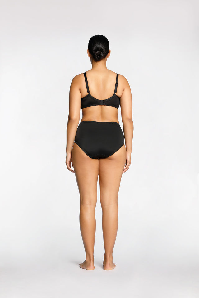 Women's Black Opulence Soft Cup Bra by Intimo - back view