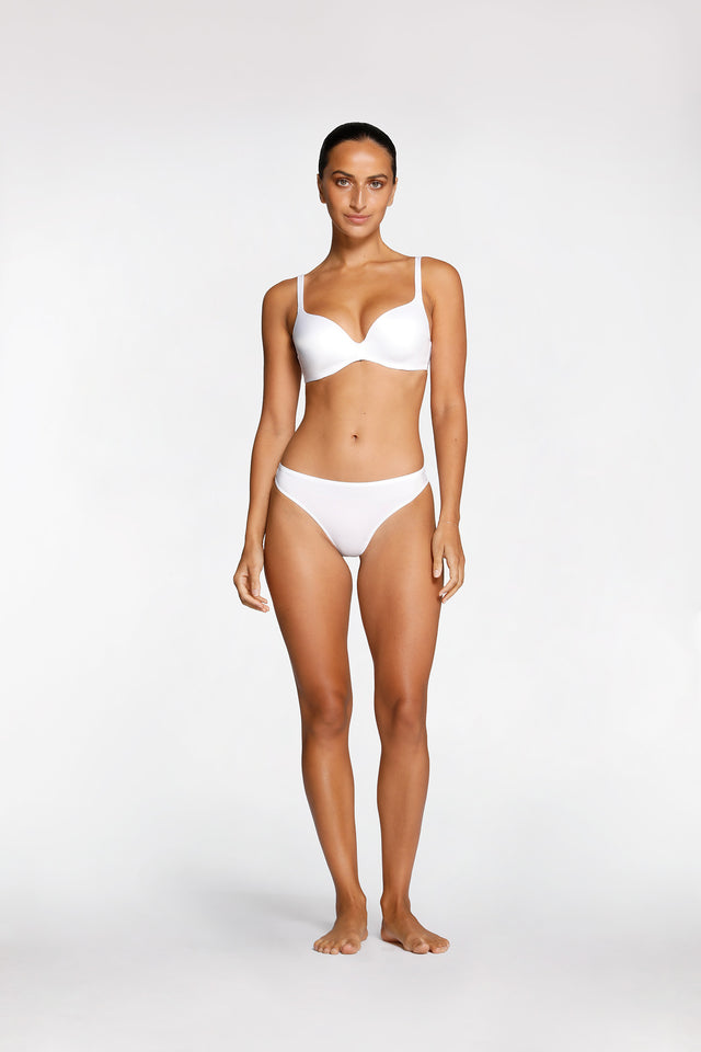 Women's White Smooth String by Intimo - front view